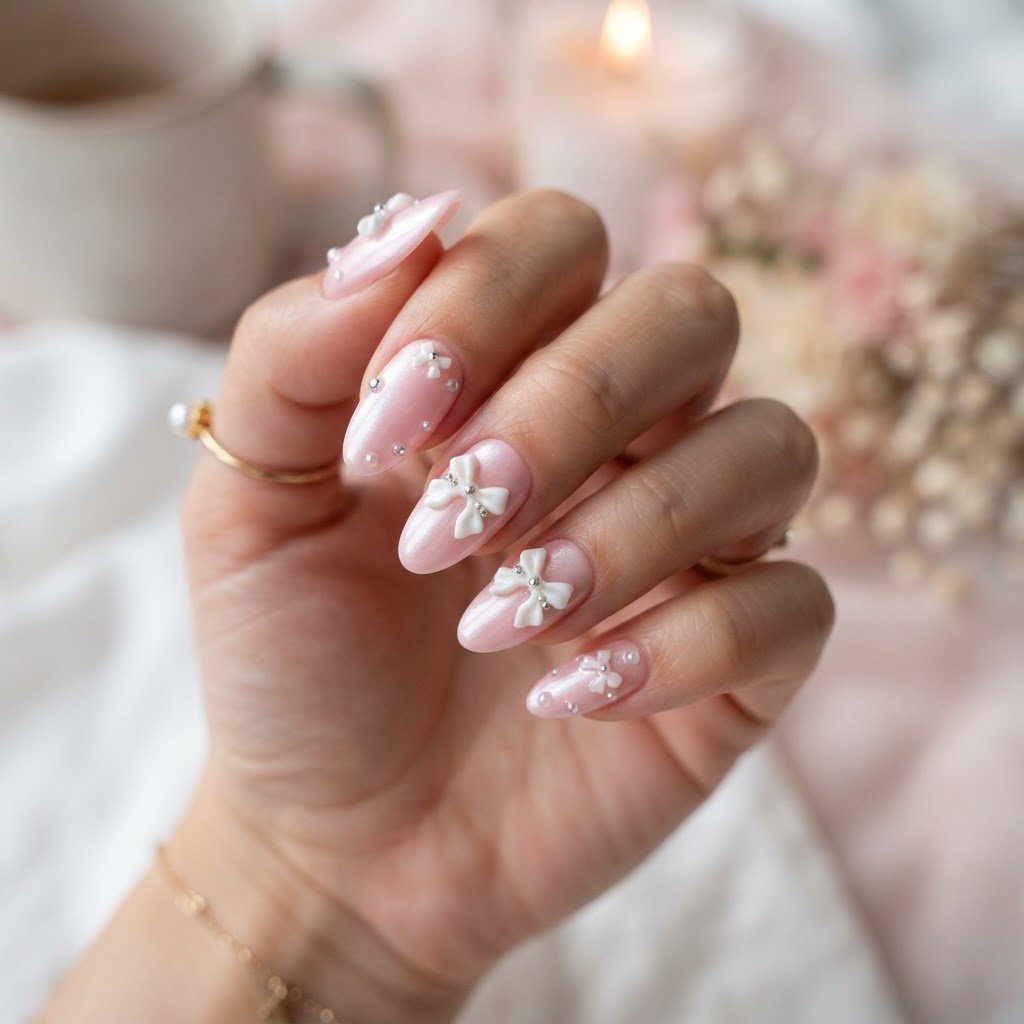 Affordable Custom Press-On Nails for Soft Pink Lovers