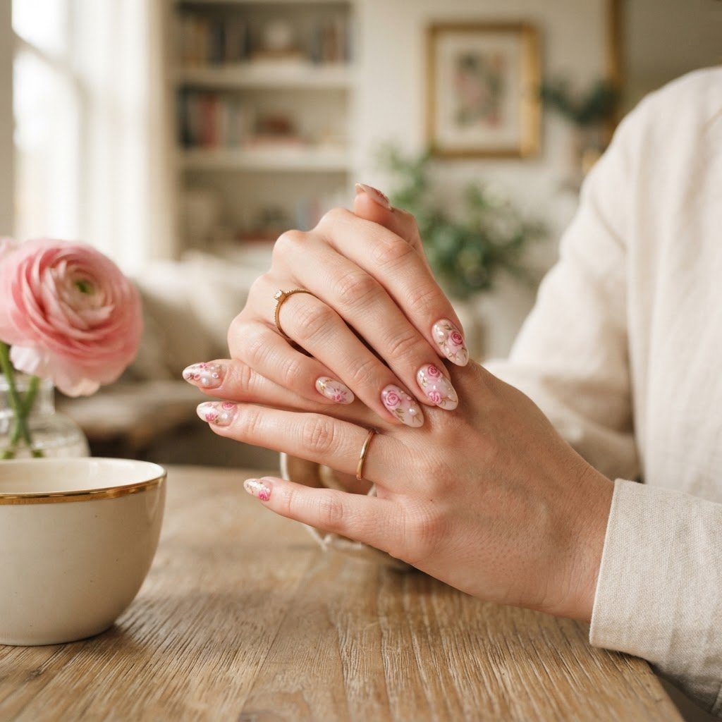 Affordable Salon-Quality Pink Floral Press-Ons Guide