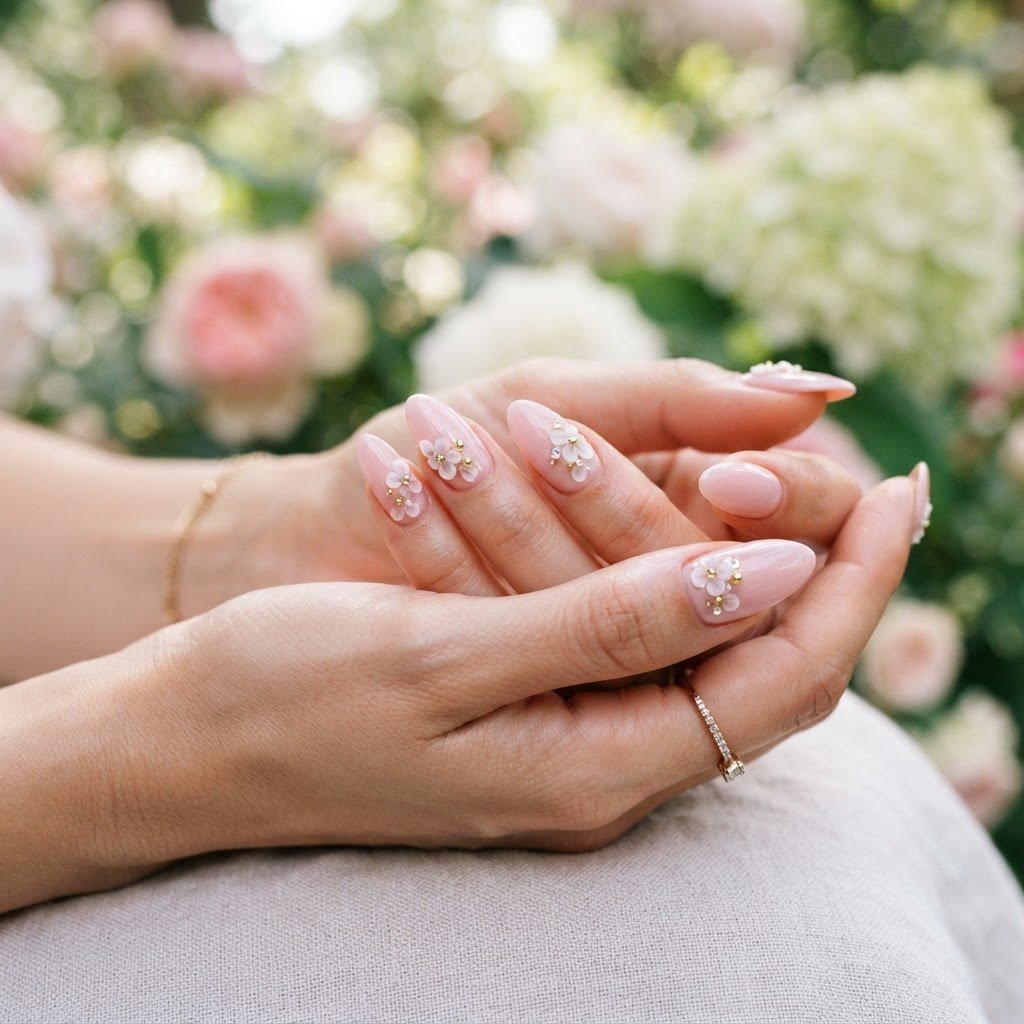 How to Apply and Care for Reusable 3D Floral Press-On Nails