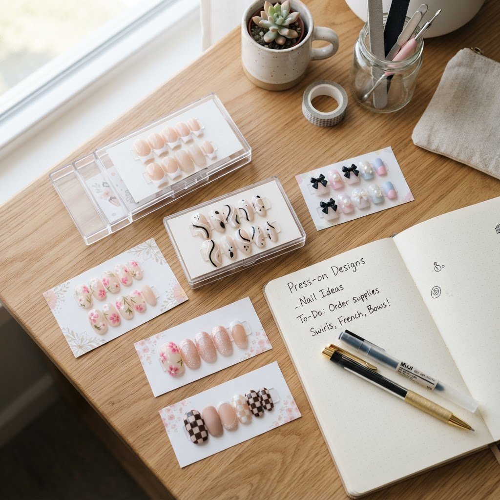 Cute Back to School Press On Nails Ideas for Students