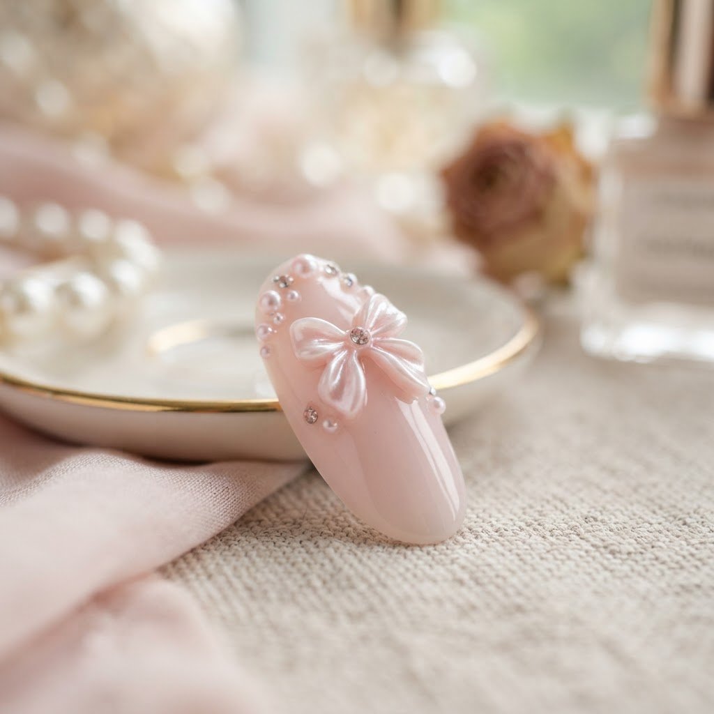 Best Reusable Coquette Bow Press-On Nails: Soft Girl Aesthetic