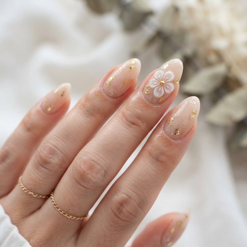 Creative Press On Nails Ideas: 3D Art & Gold Accents