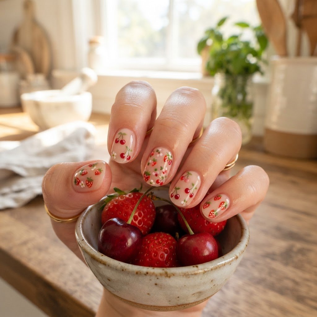 Cute Summer Fruit Press On Nails Ideas for 2026
