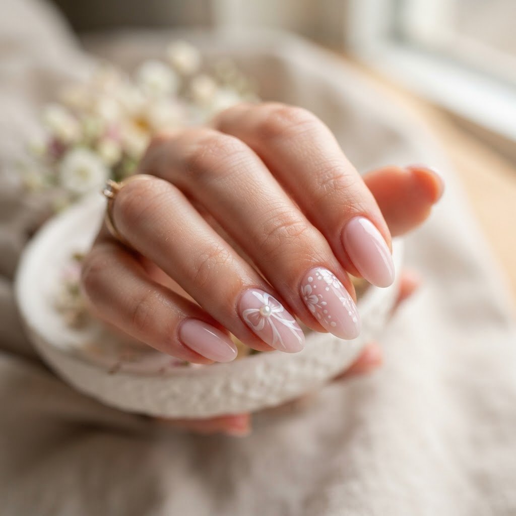 Easy Fake Nails Designs: DIY Bow Nail Art Tutorial