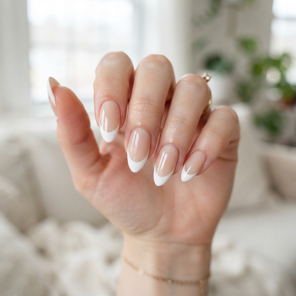 Minimalist Nude French Tip Press On Nails French Styles