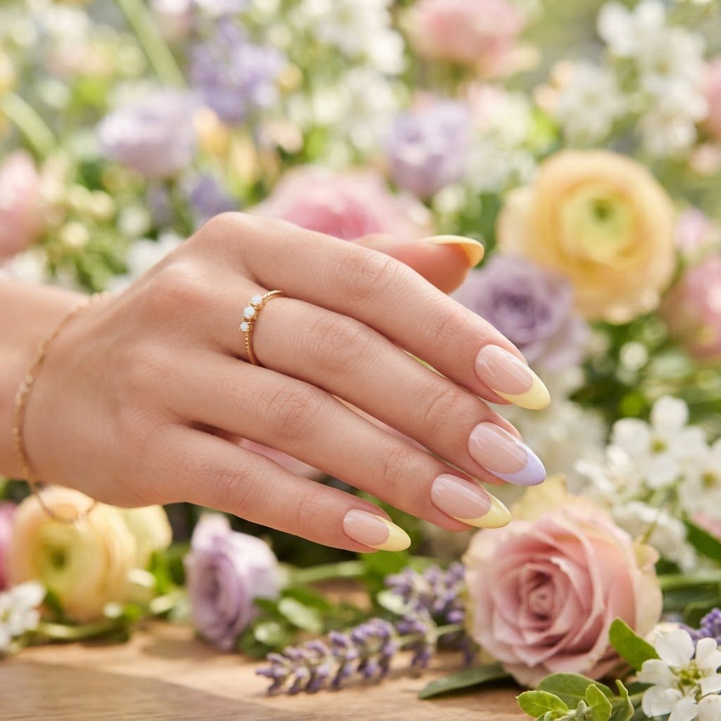 Press On Nails French Tip Styles for Spring Trends